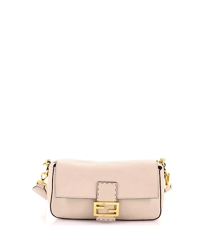Pre-Owned Fendi Medium Selleria Baguette Nm Bag Leather