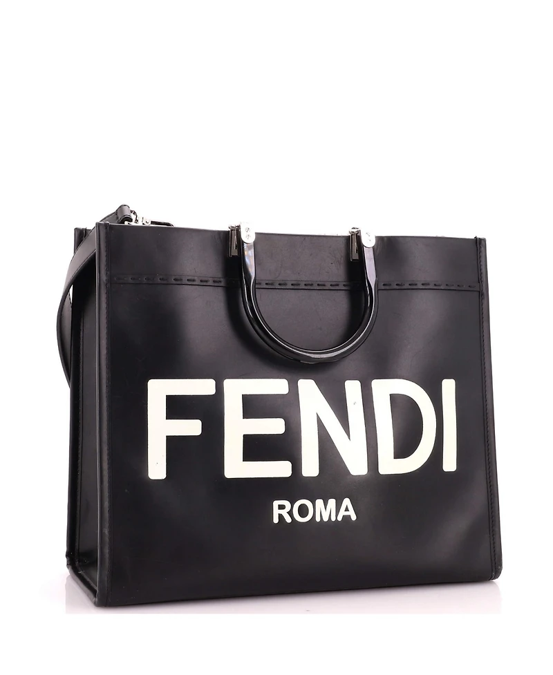 Pre-Owned Fendi Medium Sunshine Shopper Tote Leather