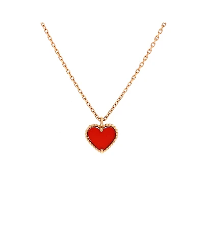 Pre-Owned Van Cleef and Arpels Sweet Alhambra Heart Pendant Necklace