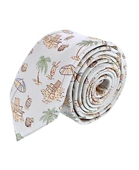 Trafalgar Men's Beach Get A Way Silk Novelty Necktie