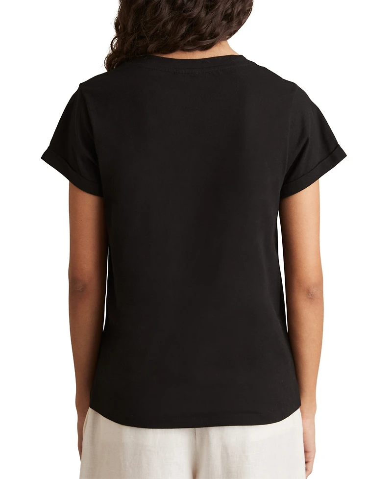 Reiss Women's Luana Cotton-Jersey V-Neck T-Shirt