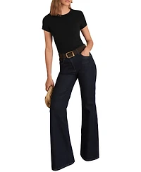 Reiss Women's Jolie Stretch-Cotton Crew-Neck T-Shirt