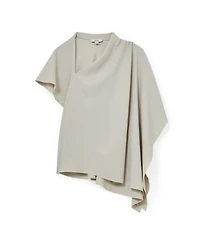 Reiss Women's Jade Draped-Sleeve One-Shoulder Asymmetric Top