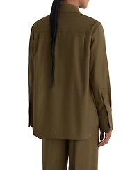 Reiss Women's Adie Wool-Blend Long-Sleeve Shirt