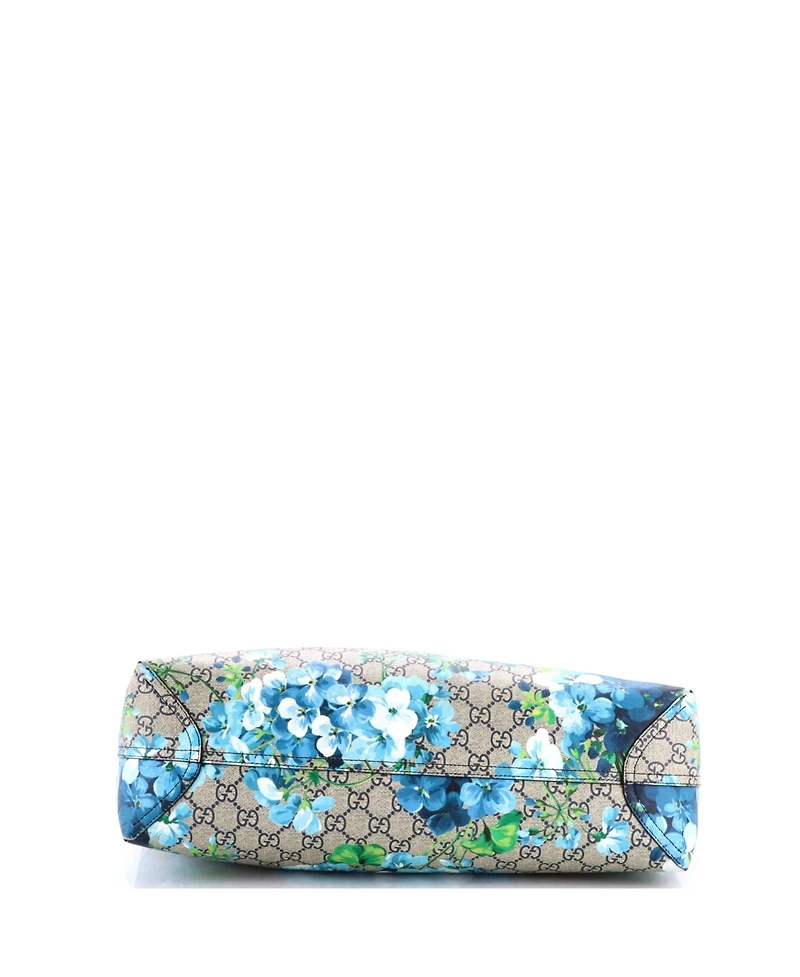Pre-Owned Gucci Medium Reversible Tote Blooms Gg Print Leather