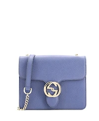 Pre-Owned Gucci Interlocking Shoulder Bag Leather