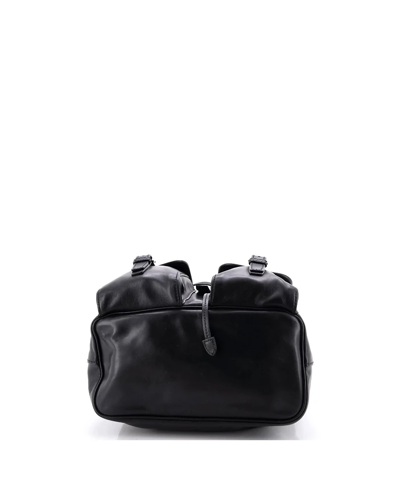 Pre-Owned Prada Small Double Pocket Shoulder Bag Soft Calf