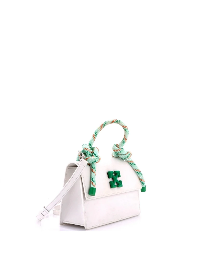 Pre-Owned Off White Gummy Jitney 1.4 Bag Leather