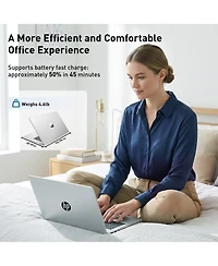 Hp Essential 17.3" Hd+ Touchscreen Laptop, Intel Core i7-1355U, Intel Uhd Graphics, 16GB Ram, 512GB Ssd, Wi-Fi 6, Windows 11 Home, Silver