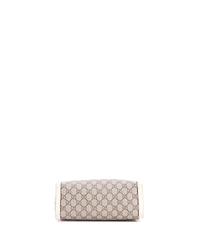 Pre-Owned Gucci Small Padlock Chain Tote Gg Coated Canvas with Leather