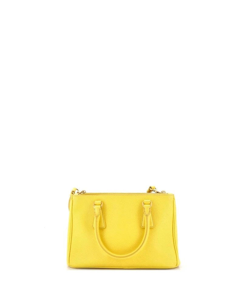 Pre-Owned Prada Mini Double Zip Lux Tote Saffiano Leather