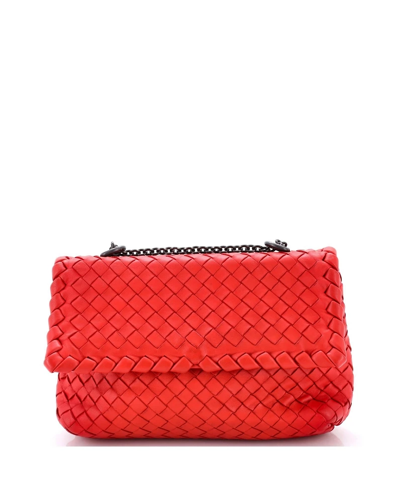 Pre-Owned Bottega Veneta Baby Olimpia Crossbody Bag Intrecciato Nappa