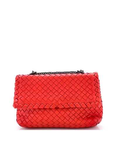 Pre-Owned Bottega Veneta Baby Olimpia Crossbody Bag Intrecciato Nappa