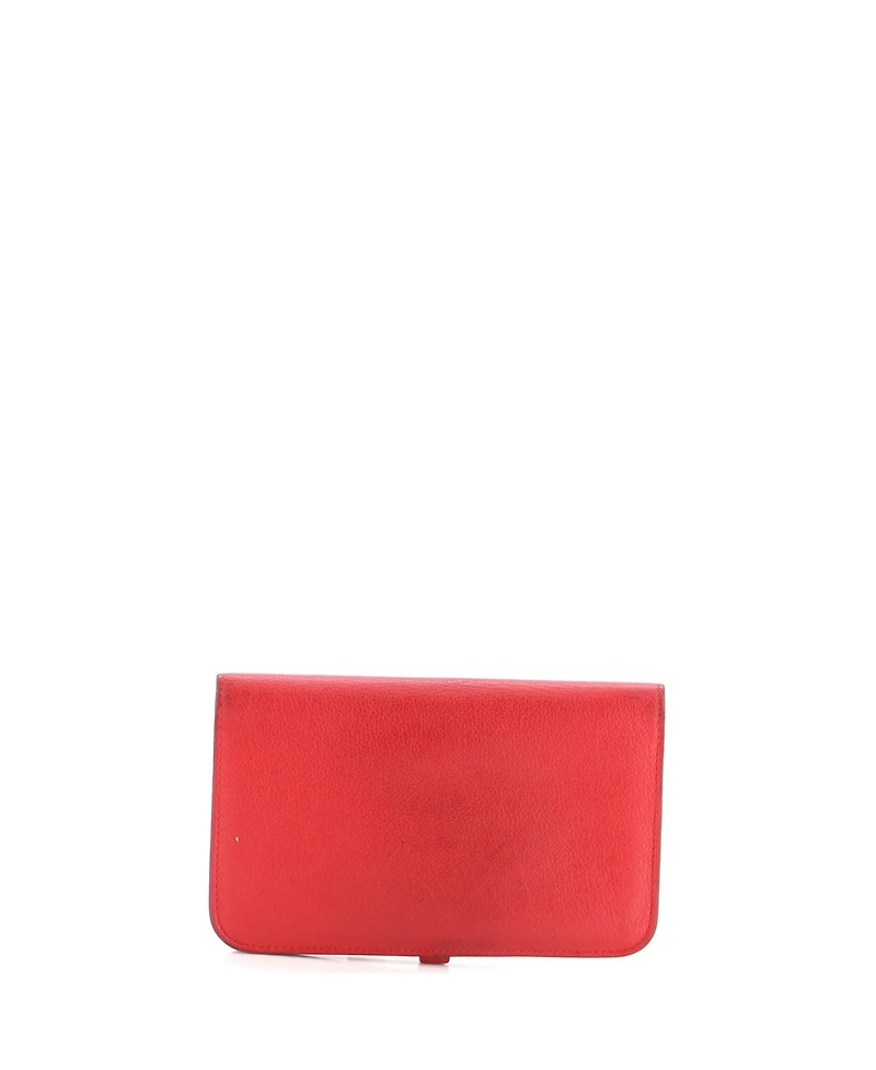 Pre-Owned Hermes Dogon Duo Combined Wallet Leather