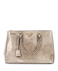 Pre-Owned Prada Medium Double Zip Lux Tote Spazzolato Leather