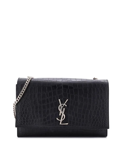 Pre-Owned Saint Laurent Large Classic Monogram Crossbody Bag Embossed Leather