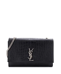 Pre-Owned Saint Laurent Large Classic Monogram Crossbody Bag Embossed Leather