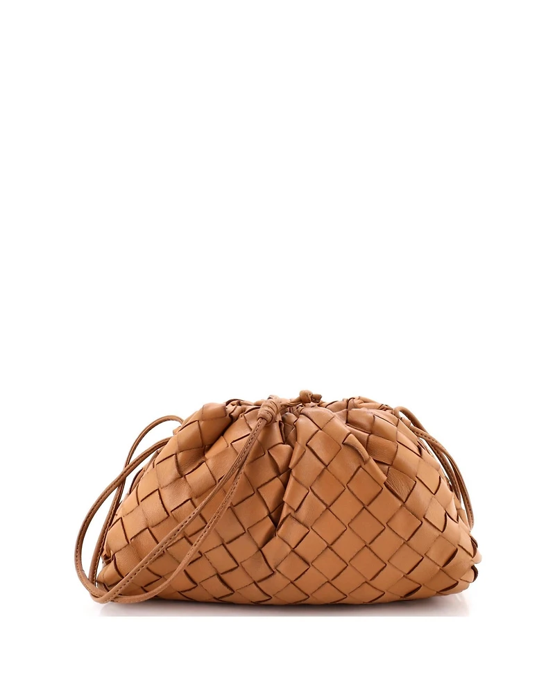 Pre-Owned Bottega Veneta Mini The Pouch Intrecciato Nappa