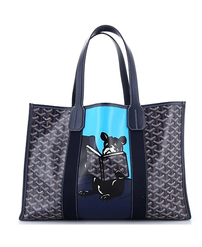 Pre-Owned Goyard Mm Villette Tote Printed Coated Canvas