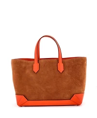 Pre-Owned Hermes 30 Maxibox Cabas Doblis Suede with Epsom