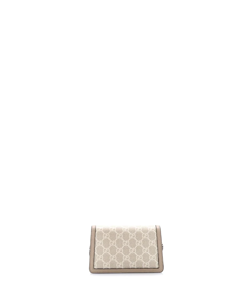 Pre-Owned Gucci Super Mini Dionysus Bag Gg Coated Canvas with Leather
