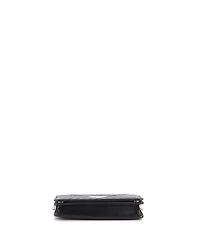 Pre-Owned Prada Small Wallet on Chain Diagramme Quilted Leather