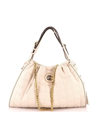 Pre-Owned Gucci Medium Deco Tote Matelasse Leather