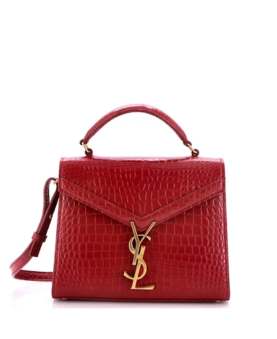 Pre-Owned Saint Laurent Mini Cassandra Top Handle Bag Embossed Leather