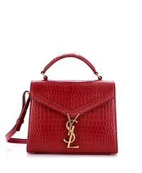 Pre-Owned Saint Laurent Mini Cassandra Top Handle Bag Embossed Leather