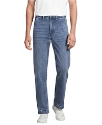 Lands' End Men's Stretch Comfort Waist Classic Straight Fit Denim Trouser