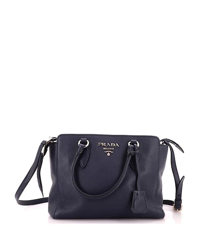 Pre-Owned Prada Medium Convertible Zip Tote Vitello Phenix