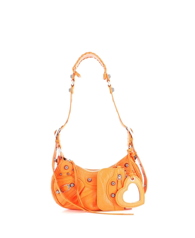Pre-Owned Balenciaga Xs Le Cagole Giant Studs Shoulder Bag Leather