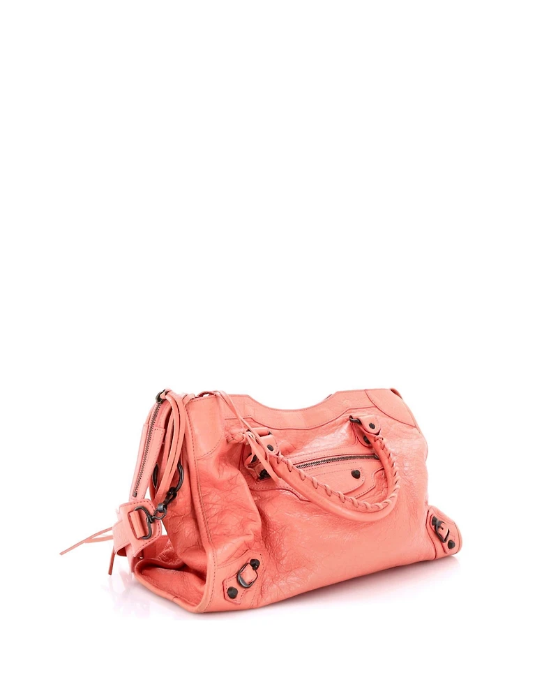Pre-Owned Balenciaga Medium City Classic Studs Bag Leather
