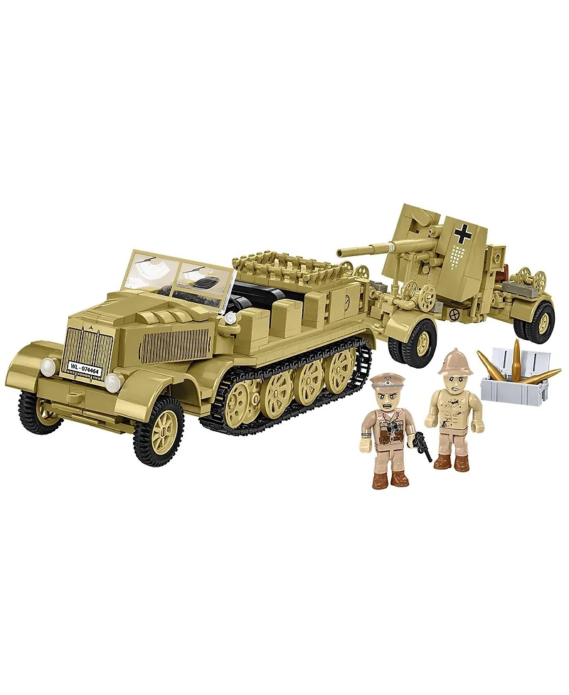 Cobi Historical Collection Wwii Sd.Kfz. 8 Towing 8.8cm Flak 36 975-Piece Building Set, Ages 10+
