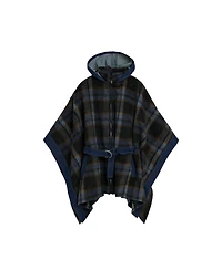 Desigual Women's Plaid denim poncho