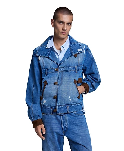 Desigual Men's Embroidered denim jacket