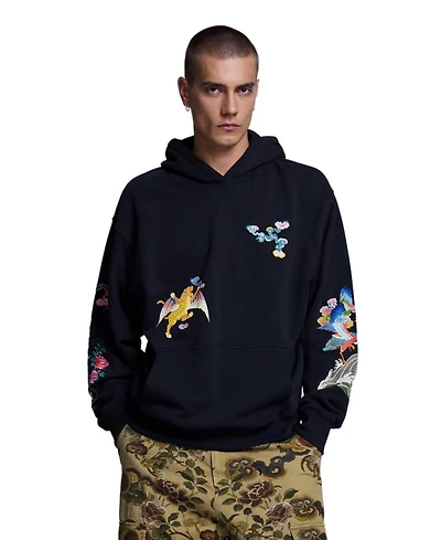 Desigual Men's Embroidered Hoodie