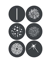 Godox Gp-GS3 Gobo Set for MG1200Bi Spotlight Mount (6-Pack)