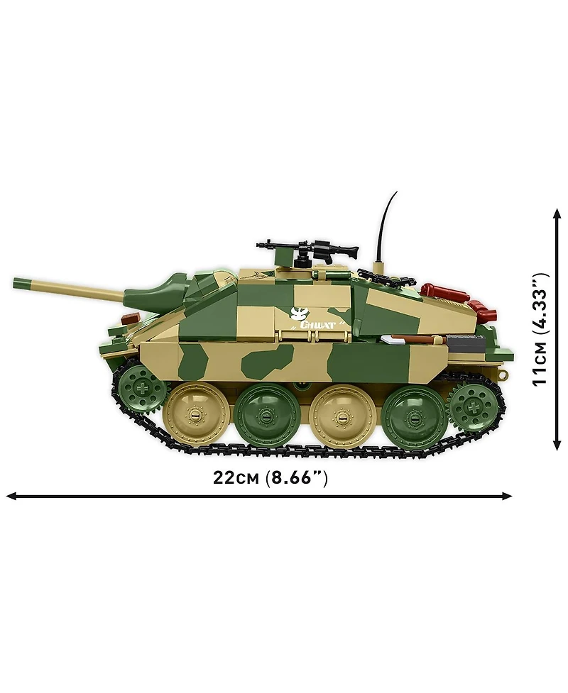 Cobi Historical Collection Wwii Jagdpanzer 38 Hetzer "Chwat" 731-Piece Building Set, Ages 10+