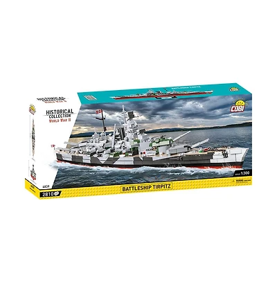Cobi Historical Collection World War Ii Battleship Tirpitz 2,880-Piece Building Set, Ages 11+