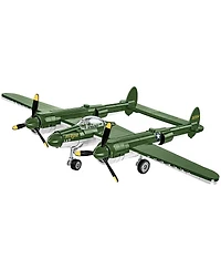 Cobi Wwii Lockheed P-38 Lightning Plane Historical Collection 1:48 Scale Rotating Propellers 332-Piece Building Set, Ages 7+
