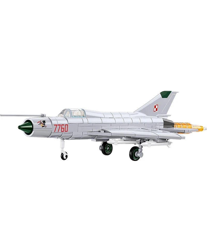 Cobi Armed Forces MiG-21 Mf Polish and Soviet Markings 381-Piece Building Set, Ages 8+
