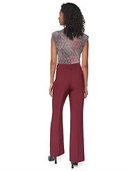 Dkny Petite Tech Tailoring Straight-Leg Mid-Rise Trouser