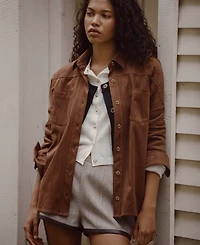 French Connection Women's Sonja Button-Down Collared Shirt