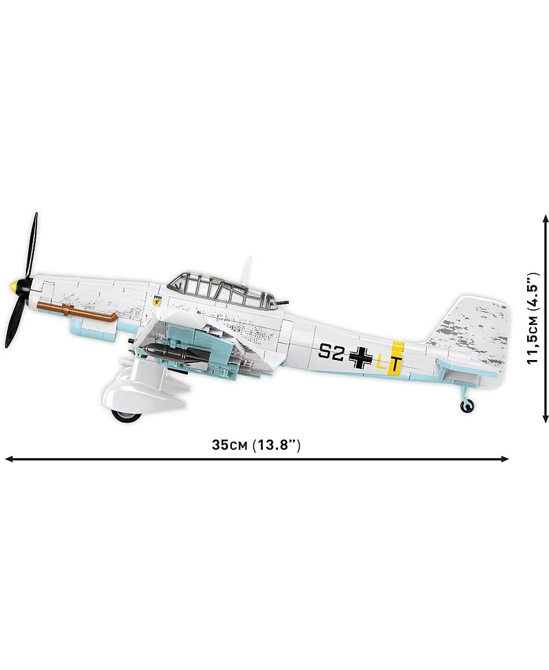 Cobi Historical Collection Junkers Ju 87 D-3 Stuka 556-Piece Building Set, Ages 9+