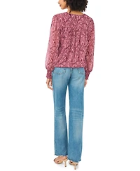 Sam & Jess Women's Blouson V-Neck Top