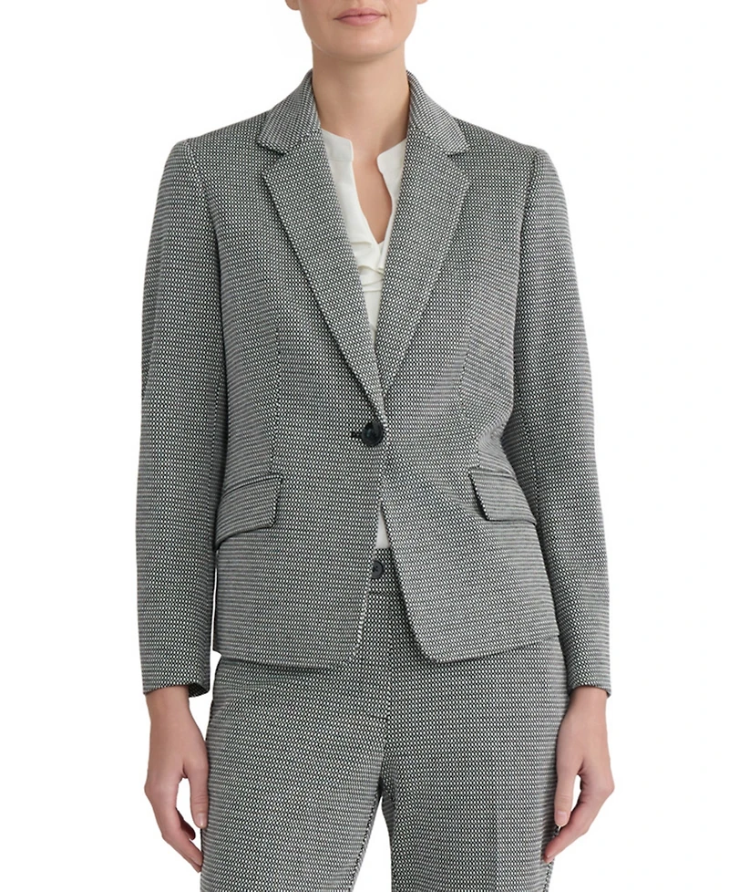 Kasper Women's Jacquard Notch-Collar Blazer