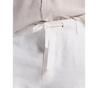 Perry Ellis Men's Regular-Fit 100% Linen Drawstring Pants