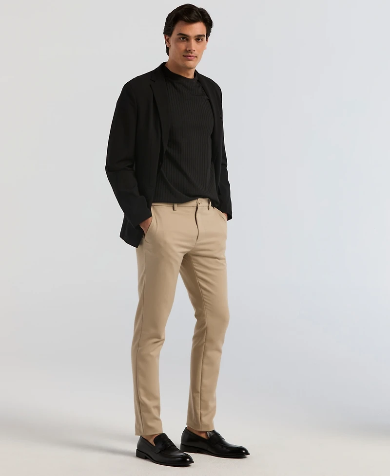 Perry Ellis Men's Rib Knit Crew Neck T-shirt