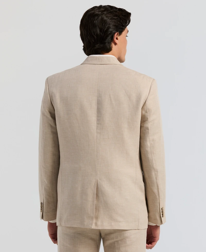 Perry Ellis Men's Herringbone Linen Blazer